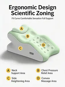 Bump Acupoint Memory Foam Pillow、for Neck, Back and Leg Support, Suitable for Face Down Reading pillow, Soft and Comfortable Fabric, Multi Purpose, Removable, SleepingPillow Home, Sofa，Living Room