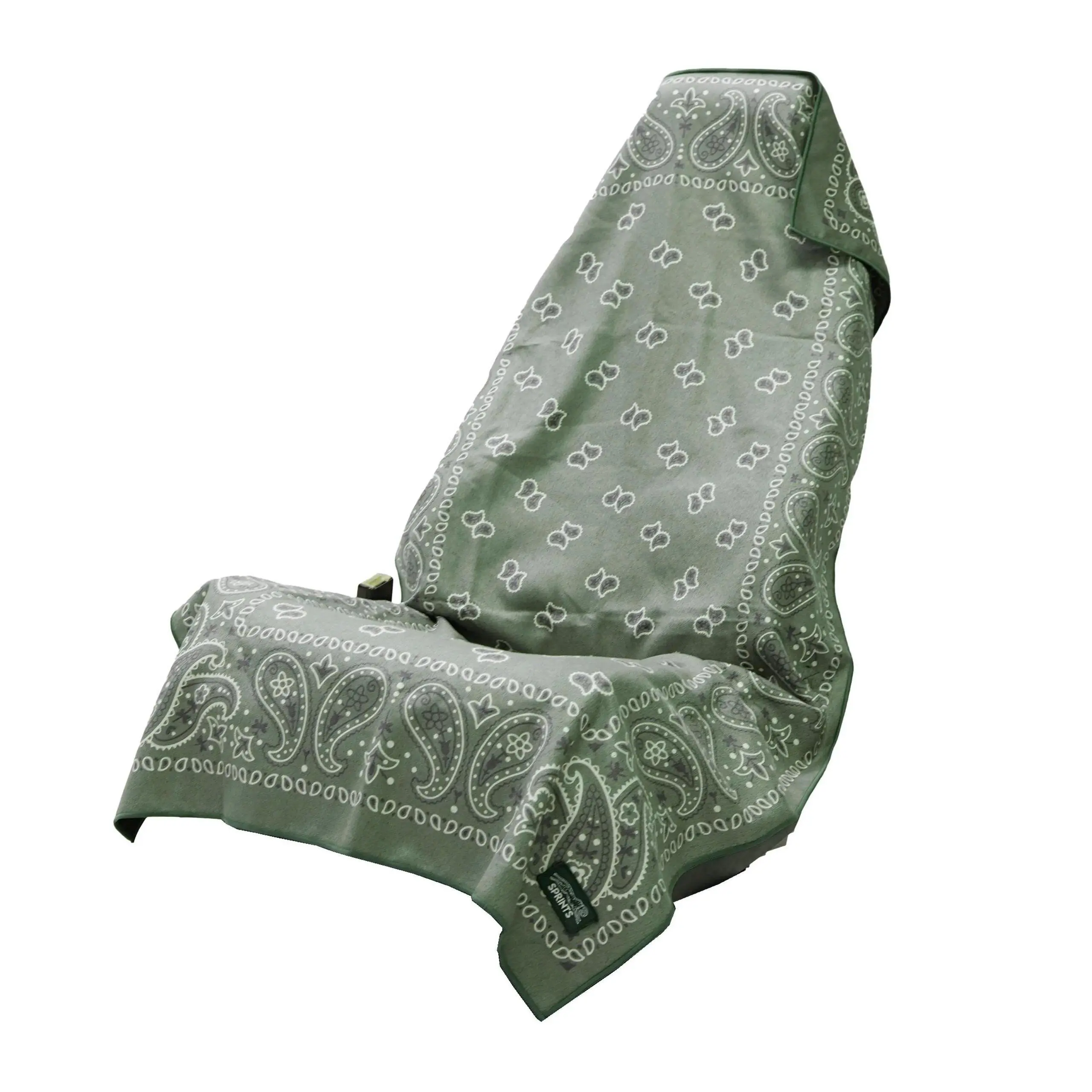 2-in-1 Waterproof Floral Car Seat Cover Towel, Vintage Boho Universal Auto Seat Protector for Beach, Gym, Camping & Travel