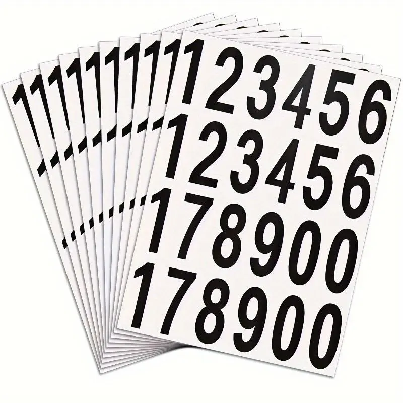 5pcs Numbers Stickers Mailbox Numbers Self Adhesive Vinyl Numbers for Residence and Mailbox Signs Sticker Decals Self Adhesive Labels Sticky Labels