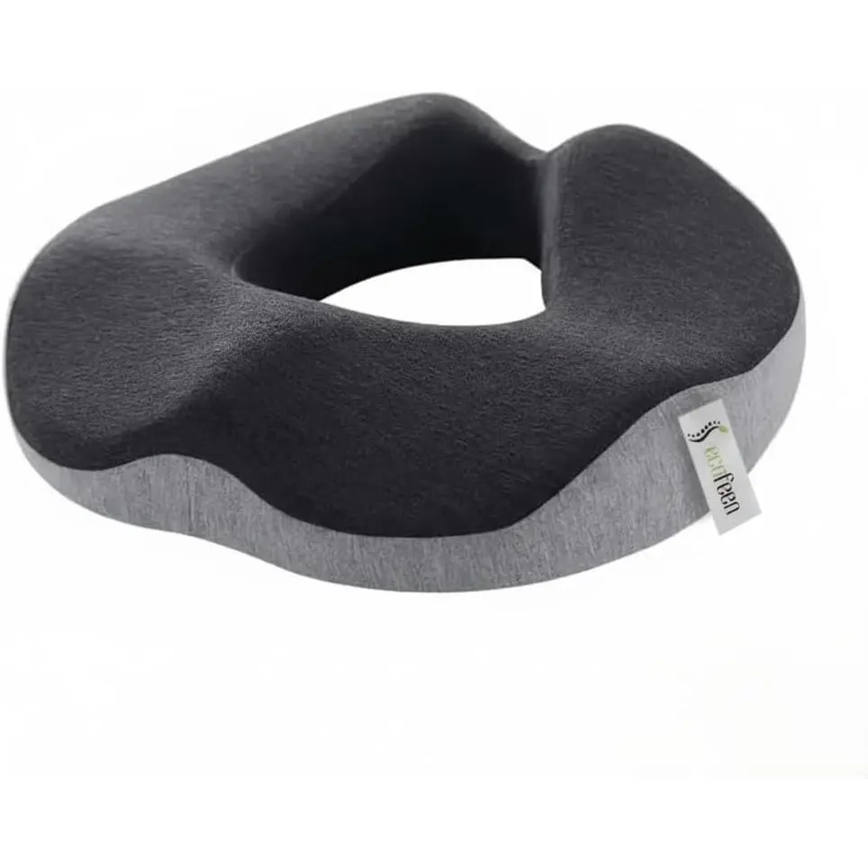 Seat Cushion, Non-Slip  Memory  Donut Pillow for , ,  &  ,   Care Support for Travel, Office,  & Long Sitting Comfort
