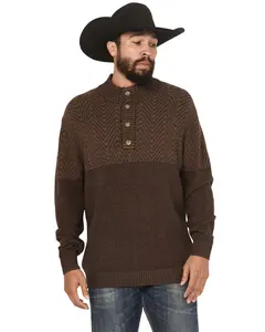 Cinch Men's Solid Button-Down Sweater - Mwk1932002