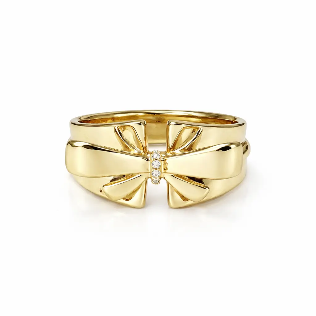 DIDIRAY 14K gold Plated Bow Ring - Minimal Chic