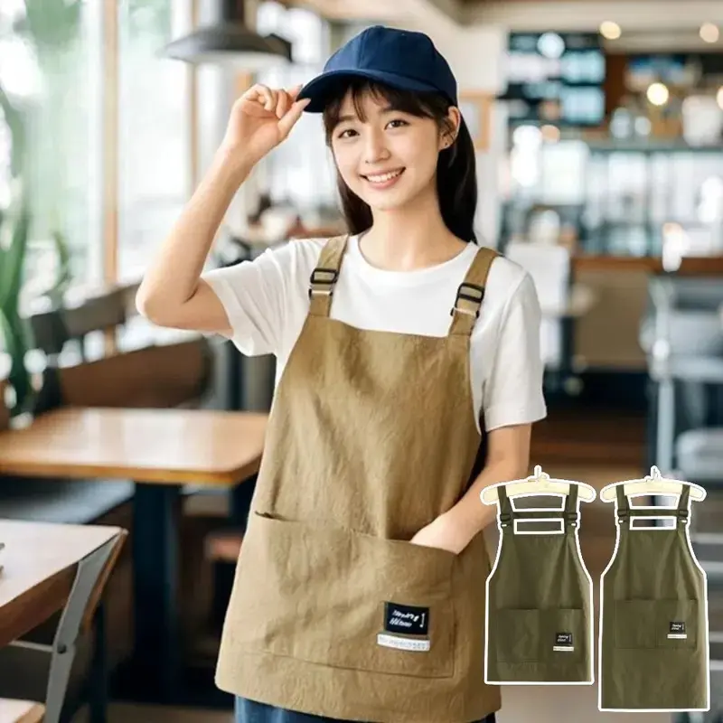 Professional Barber Waist Apron with Pockets - 68x54 cm, Spacious, Comfortable, Breathable, Reusable Waterproof, Adjustable Strap, for Barber Work & Household Use (2 Sizes)
