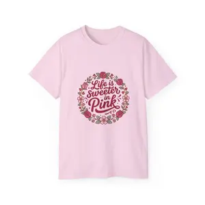 Life Is Sweeter in Pink Floral Tee