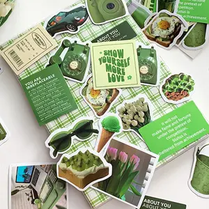 40 Sheets Simple Style Diary DIY Material Luggage Decoration Stickers, Perfect for Journaling and Travel Accessories