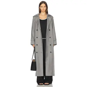 LIONESS x REVOLVE Penny Trench Coat in Charcoal