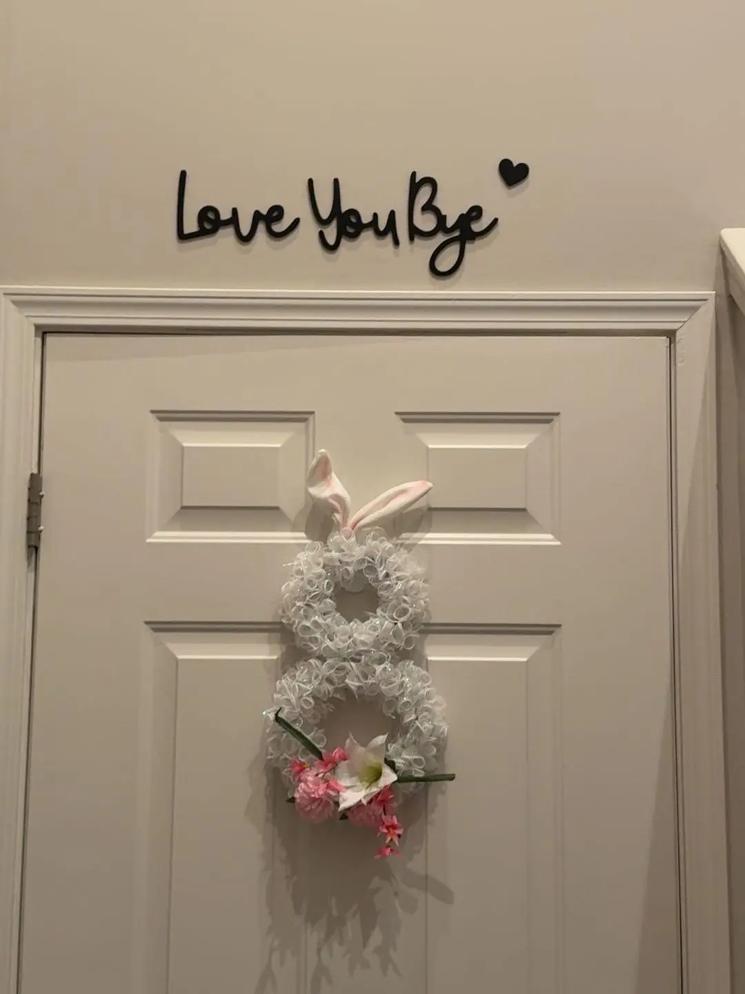 【Father's Day Gift Idea】Non-woven fabric Decorative Wall Art with "Love You Bye" Letter Pattern, Hangable Aesthetic Home Decor for Entryway, Farmhouse Inspirational Hanging Ornament, Aesthetic Wall Decor