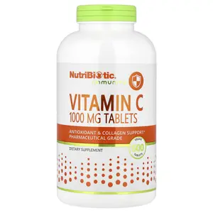NutriBiotic Immunity, Vitamin C, 1,000 mg, 500 Vegan Tablets
