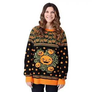Adult Pumpkin Patch Ugly Halloween Sweater