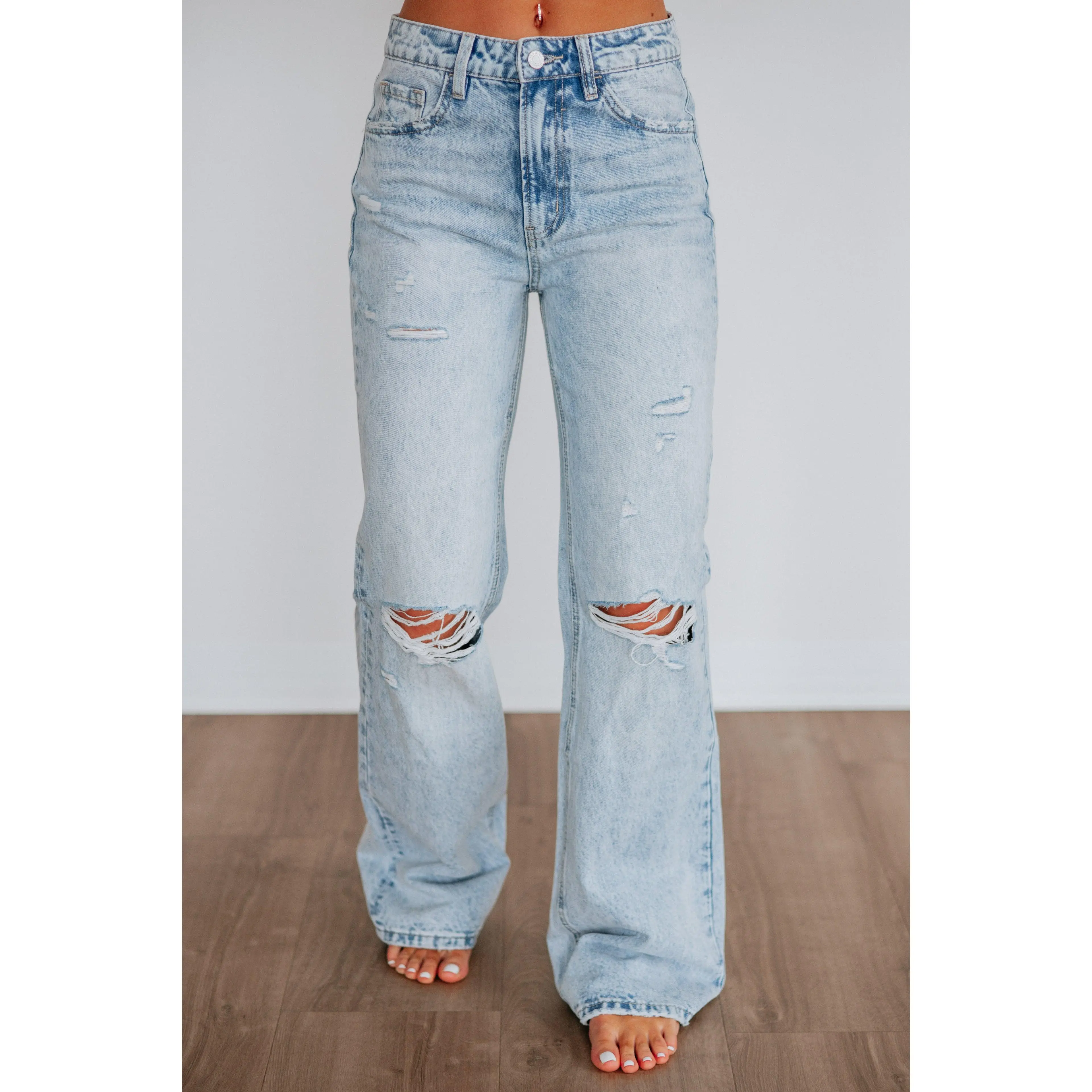 Thea Flying Monkey Jeans - Vintage Light Wash
