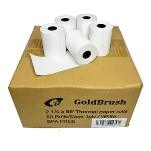 2 1/4" X 85' THERMAL PAPER 50 ROLLS PREMIUM FD130 THERMAL PAPER BPA FREE