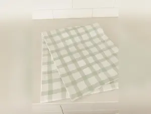 Green Grid Table Runner  