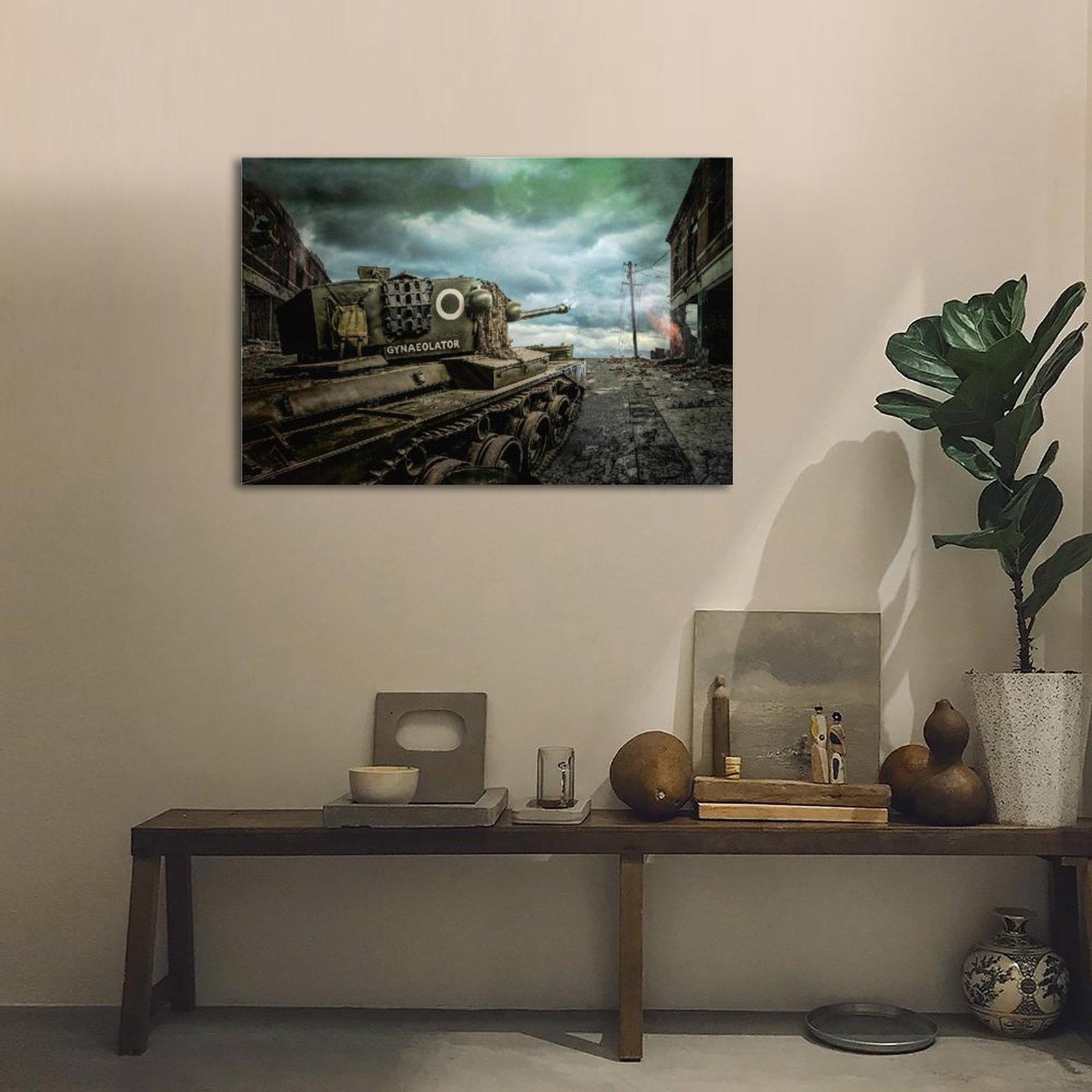 Military Tank Poster KV-2 Poster Decorative Painting Canvas Wall Art Picture Print Modern Family Bedroom Decor