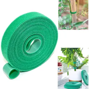 16.4  Green Garden Tape  Ties 1/2'' Wide Garden Ties  Tape for Climbing   Gardening  Tape Support Strap , Vines, Tomatoes Support Tape(16.4ft)