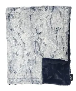 Minky Blanket Frosted Ink
