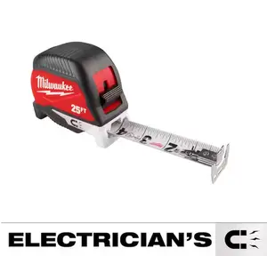 Milwaukee 48-22-1027M 25 ft. Electrician's Magnetic Tape Measure