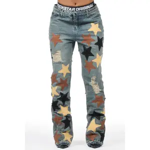 Starlena Tinted Wash Stacked Flare Jean