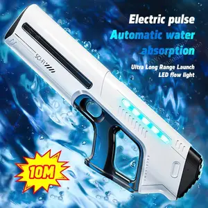 New Electric Water Gun Automatic Water Large Capacity Electric Water Absorbing Toy Gun Summer Outdoor Water Toy Gift Automatic Squirt Guns
