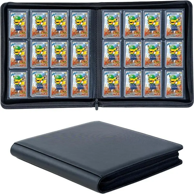 Large 1024 Hold TCG Card Binder 12/16 Pocket Zippered Waterproof for  Pokemon YuGiOh Magic Cards Anime Game Card Collection Album - TikTok Shop