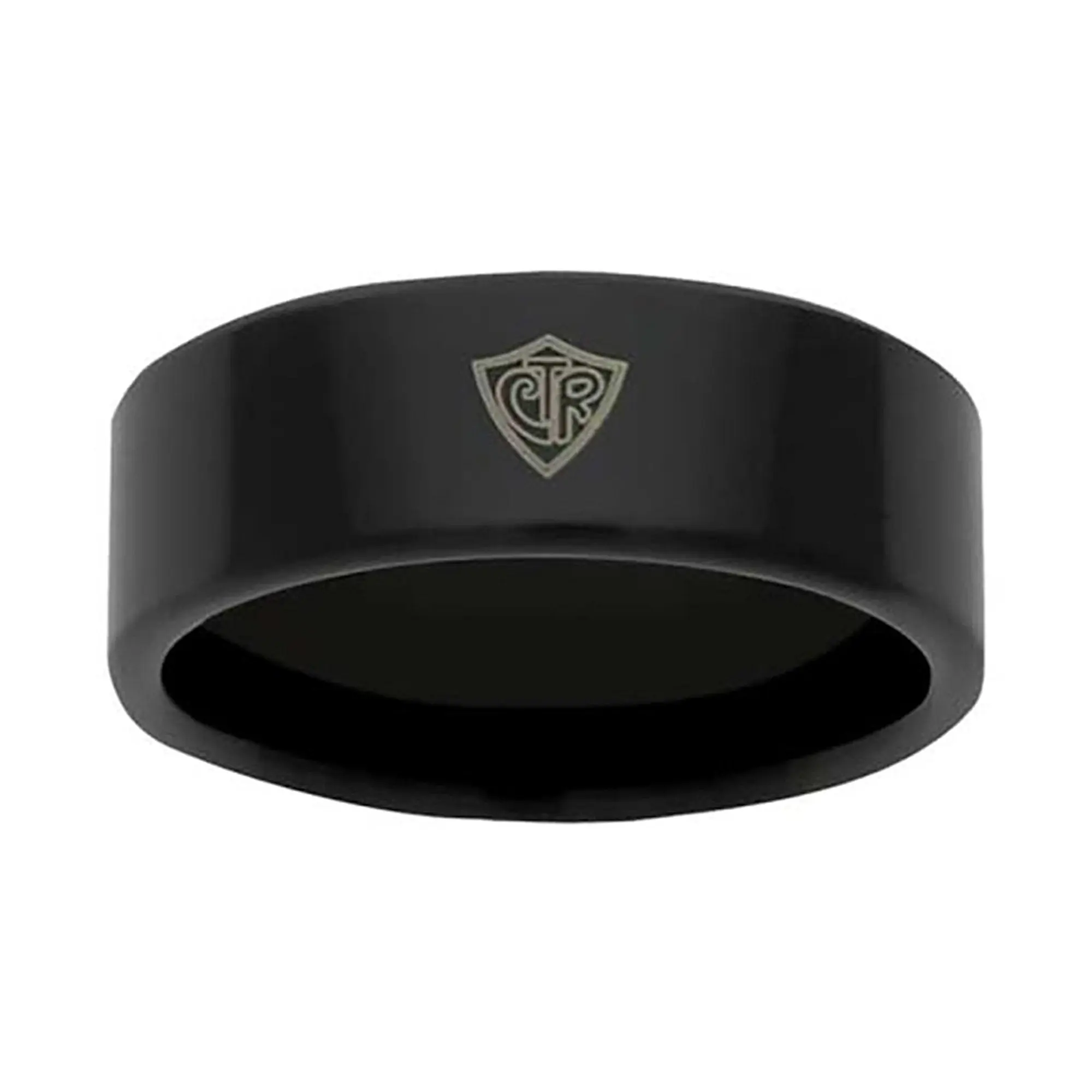 T100 Mormon LDS Unisex CTR RING Tungsten Stealth Size 8-13 One Moment in Time