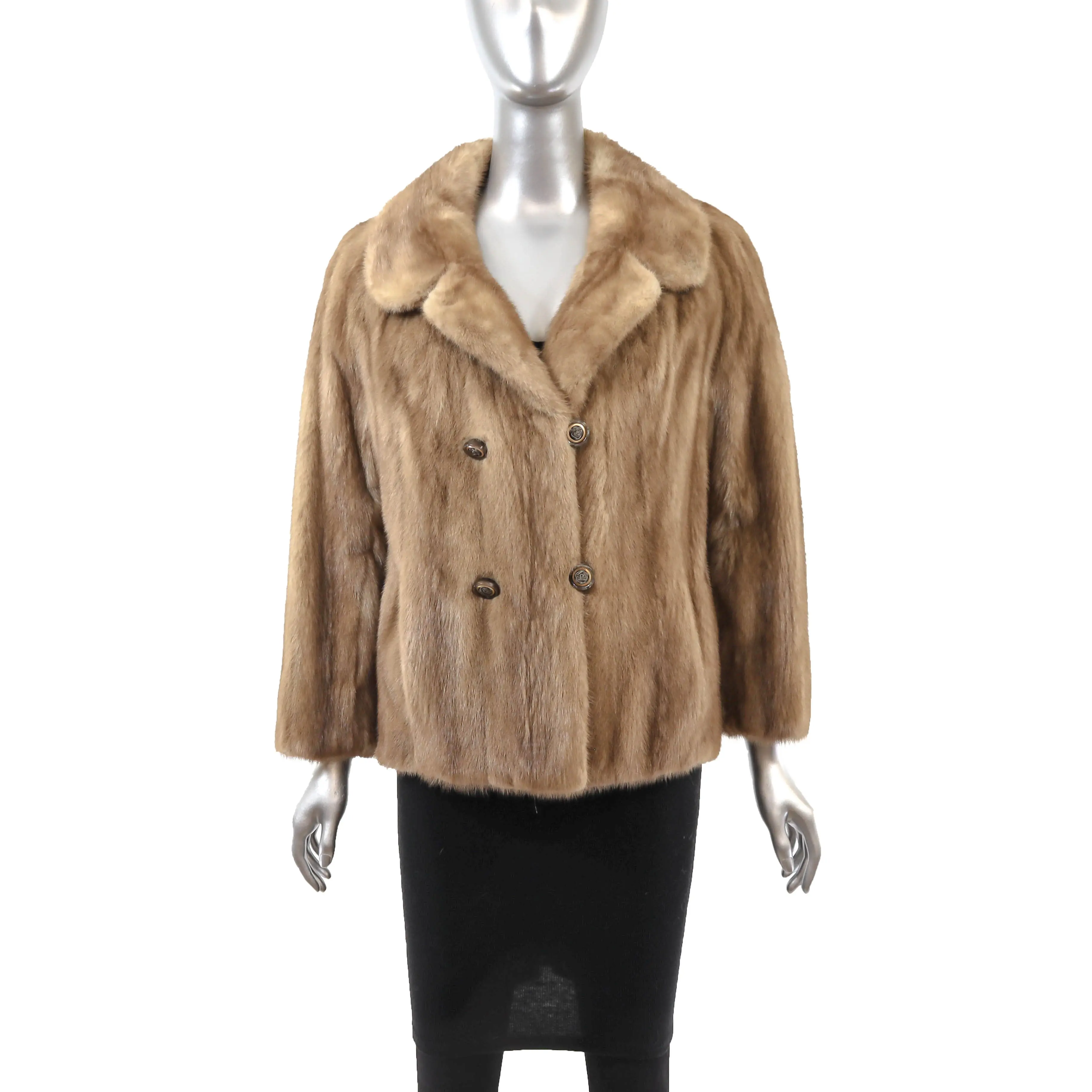 Light Brown Mink Jacket- Size M