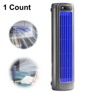 1 Portable Cooling Fan With 3 Speeds And LED Display For Indoor Patio Air Cooling Fan, Portable Floor Fan, Vertical Tower Fan