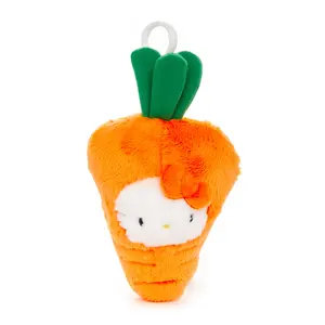 Hello Kitty Carrot Plush Mascot Clip (Fruit & Veggie Series)
