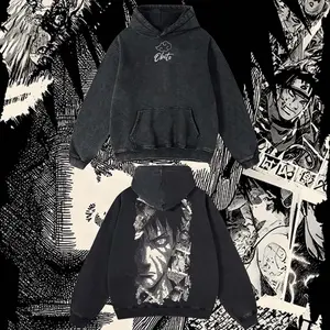 AnimeClothing Limited Obito - NarutoShippuden anime Hoodie Tshirt Acid Washed Heavyweight Cotton Tshirt, 100% Cotton retro Washed anime t-shirt, vintage streetwear tee, Y2K graphic top