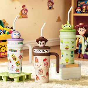 MINISO x Disney Pixar Toy Story Figure Insulated Tumbler | Cute Character Thermal Cup, Double-Wall Stainless Steel Mug for Hot & Cold Drinks, Travel & Everyday Use summeressentials