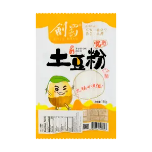 JianShu Potato Noodles Wide Noodles 6.35oz Gluten-Free Vegan Healthy Snack