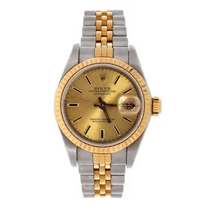 Pre-owned Rolex Oyster Perpetual Datejust Automatic Watch Stainless Steel and Yellow Gold 26 by Rebag