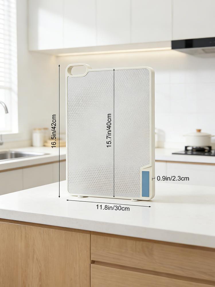 Dual-Sided Cutting Board with Built-in Knife Sharpener, Food-Grade PP & 304 Stainless Steel, Self-Standing Space-Saving Design, Non-Slip Kitchen Prep Station