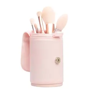 RIKI Makeup Brush Case, Adjustable Brush Holder, Compact Cylindrical Shape, Stylish and Protective