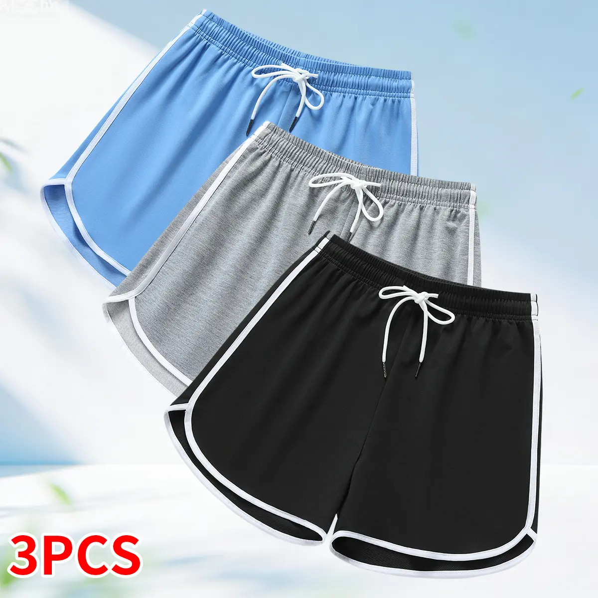 Black + Light Gray + Light Blue