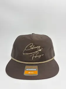 Mocha/Brown Castaway Signature Snapback Handcrafted Caps Custom Embroidered Hat