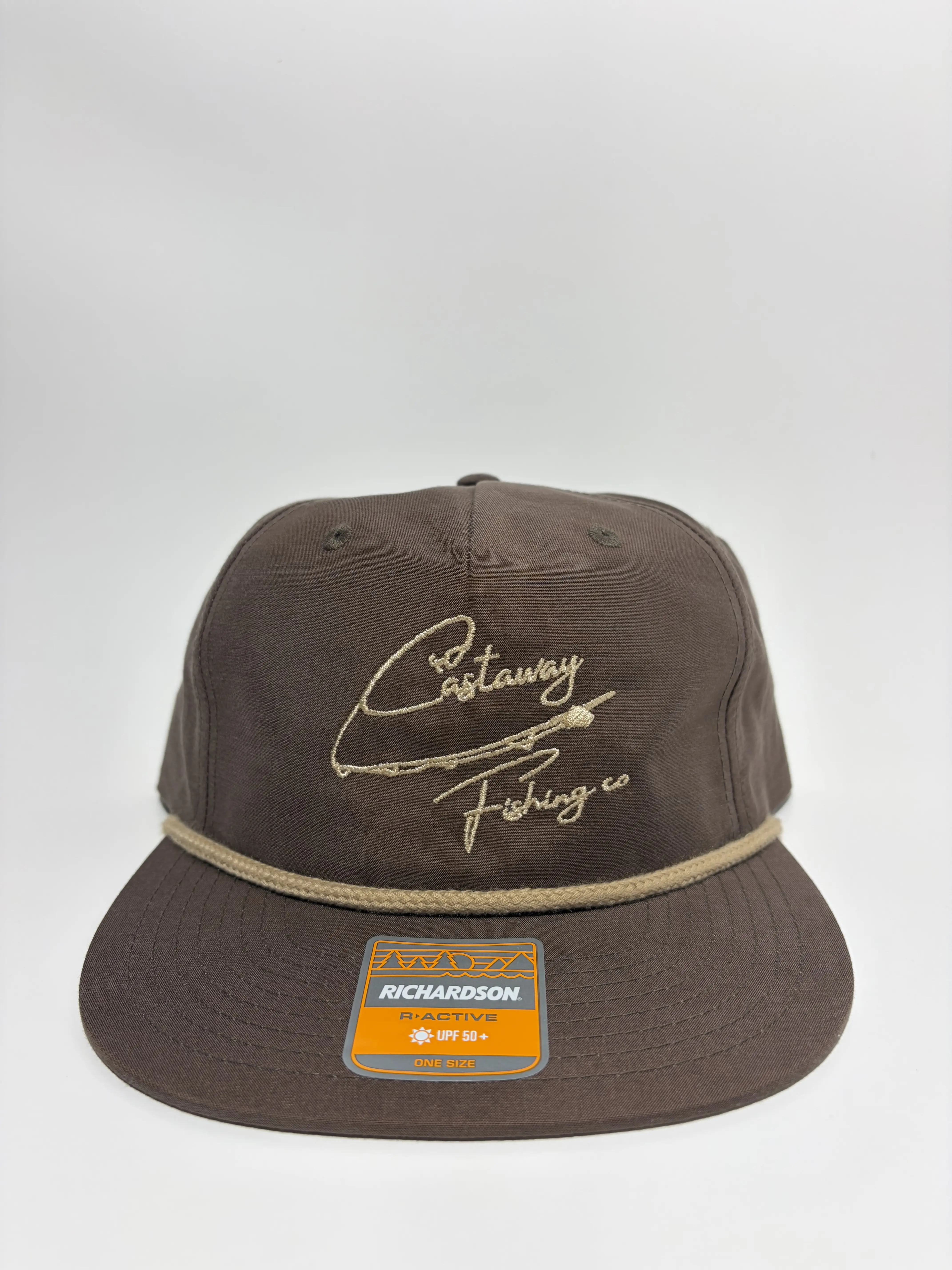 Mocha/Brown Castaway Signature Snapback Handcrafted Caps Custom Embroidered Hat