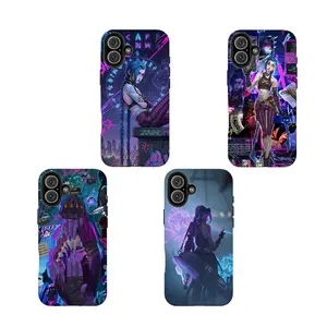 Jinx Close-Up Art Phone Cover  for iPhone 16 15 14 13 12 11 17Pro Max,for Samsung S25 S24 S23 S22 Ultra,Durable Dual-Layer design phone cover,Perfect Gift for Her