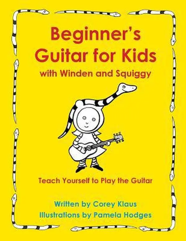 Used Beginner's Guitar Tutorial Book for Kids with Winden and Squiggy - Teach Yourself to Play by Corey Klaus (Paperback, English)