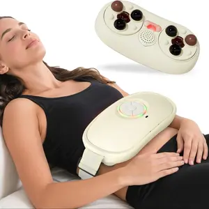 Belly Kneading Massager BianStone Massage,  Heating Waist Abdominal Menstrual Relaxation Tool, Women's Warm Menstrual Care Device