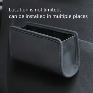 1pc car trash bin, car interior accessories, side door storage box, seat back hanging storage box, multi-functional folding storage box, Car Console Organizer, Car Storage Organizers