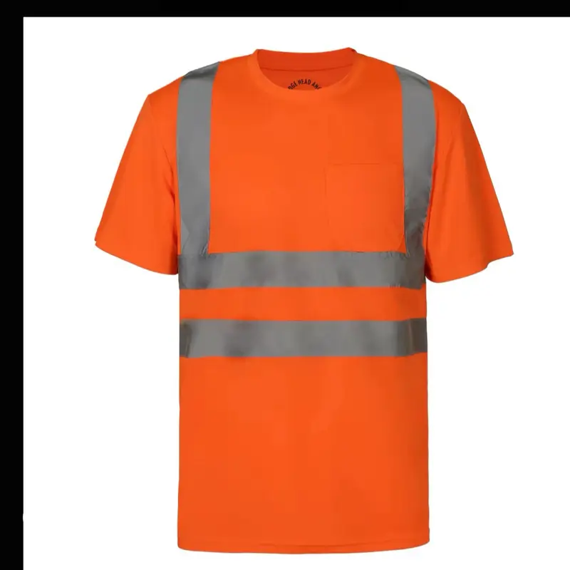Men's Neon High-Visibility Reflective Crew Neck Uniforms - Breathable PPE Workwear, 2/4 Pack, Comfortable Fit, Versatile Clothing for Home Improvement & Work Safety, T-Shirt, Neon High-Visibility Reflective Clothing