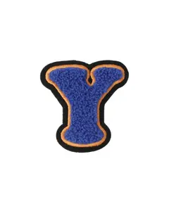 Y Blue Chenille Varsity Letter Patch - Large