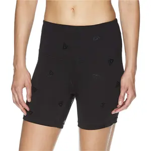 Reebok Womens Fitted Highrise Athletic Workout Shorts