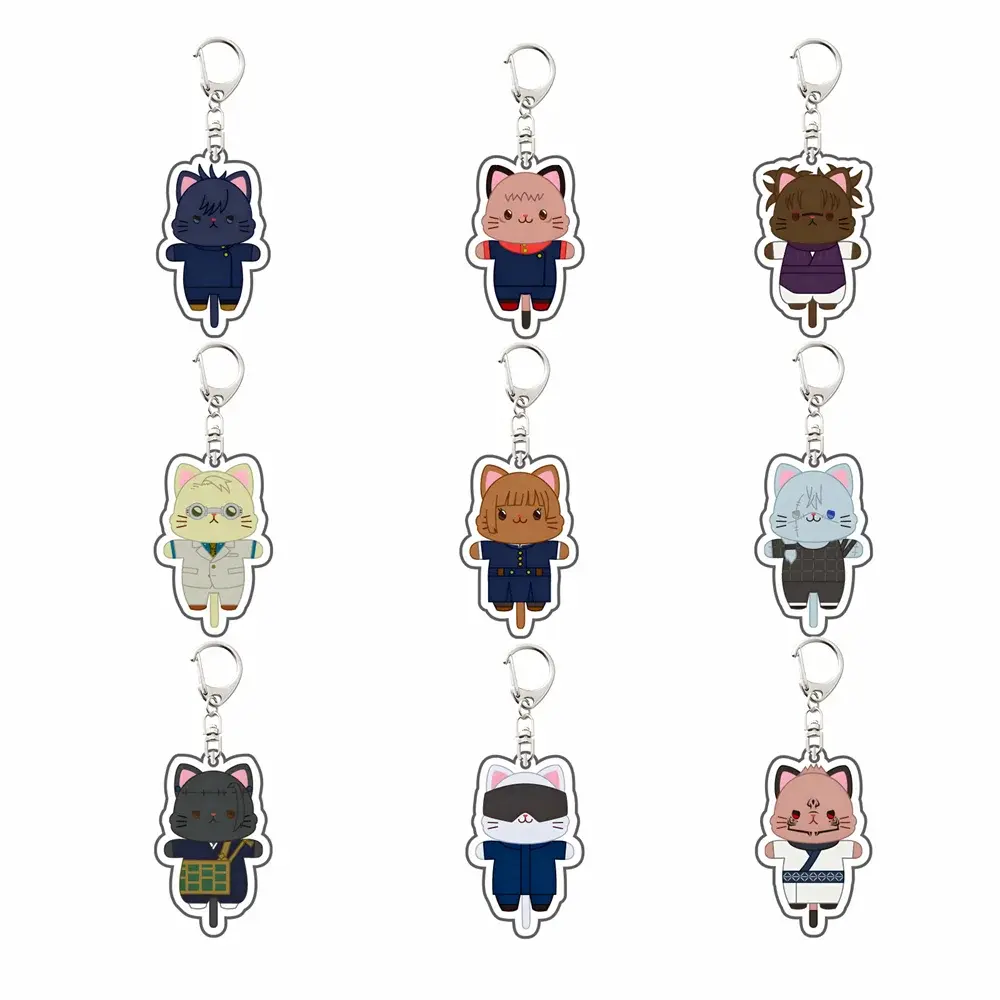 Jujutsu Kaisen Acrylic Keychain, Yuji, Gojo & Megumi Backpack Charm