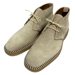 Pre-owned christian louboutin Suede Small Leather Goods Chukka Boots