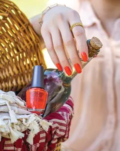 Morgan Taylor Orange Crush, Professional Lacquer, Vibrant, Chip-Resistant, Fast-Drying, Long-Lasting, High-Shine, Perfect for Manicures & Pedicure, 15mL.