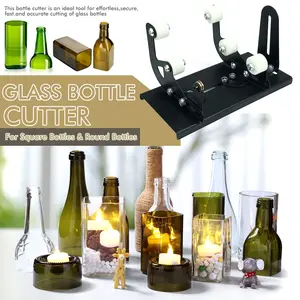 Glass Bottle Cutting Tool Kit, DIY Glass Cutter Set for Crafting & Repairing, Durable Design for Precise Cuts