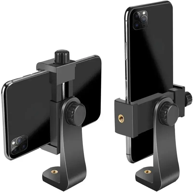 Universal Adjustable Bracket Portable Phone Holder Cell Phone Tripod Stand for iPhone Samsung Smartphone Cellphone Mount Tablet Clip Smartphone Tripod Hot Shoe Shooting Adapter