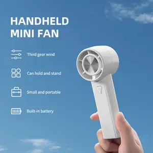 Portable Handheld Turbo Fan — USB Rechargeable with Ultra-Long Battery Life — Featuring Turbo Boost Technology — Your Essential Choice for Staying Cool, Whether Indoors or Outdoors