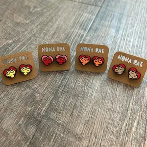 Bearded Dragon Earrings - Laser Cut Wooden Earrings